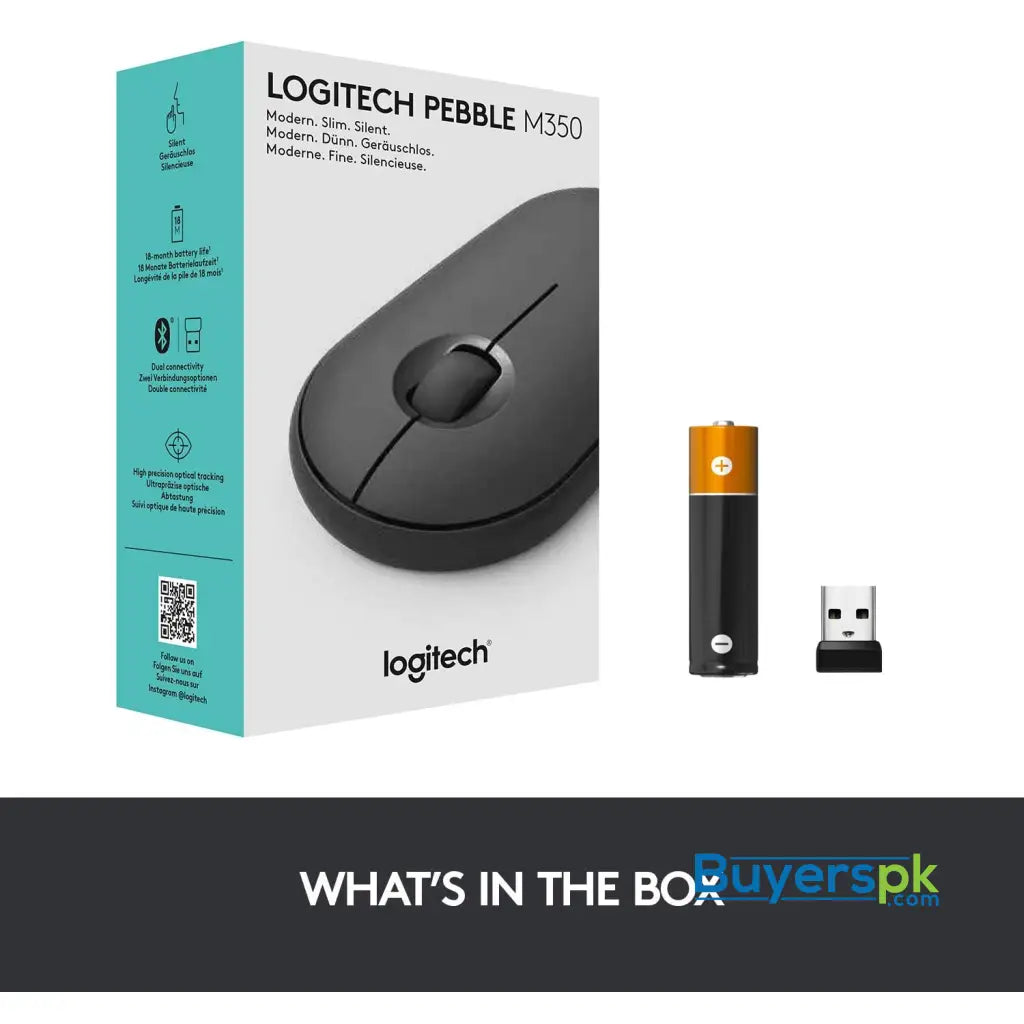 Logitech M350 Pebble Wireless Mouse - Price in Pakistan Logitech M350 Pebble Wireless Mouse - Price in Pakistan